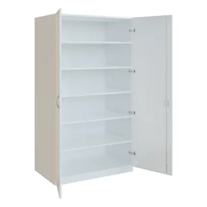 Q 25-100 skříň šatní, 2-dvéřová, 1000x600x1800mm, bílá